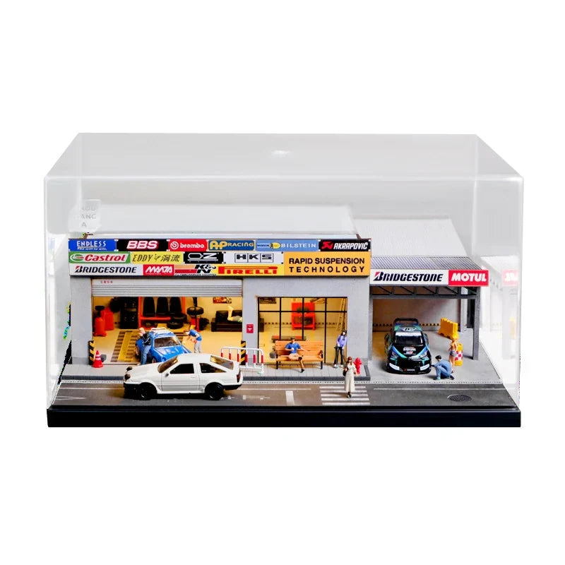1:64 Diecast Display Case – Japanese Repair Shop, Japanese Repair Shop base