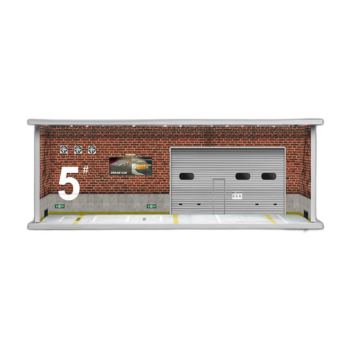 1:64 Diecast Display Case – Garage Scene Series, No. 5 Garage base