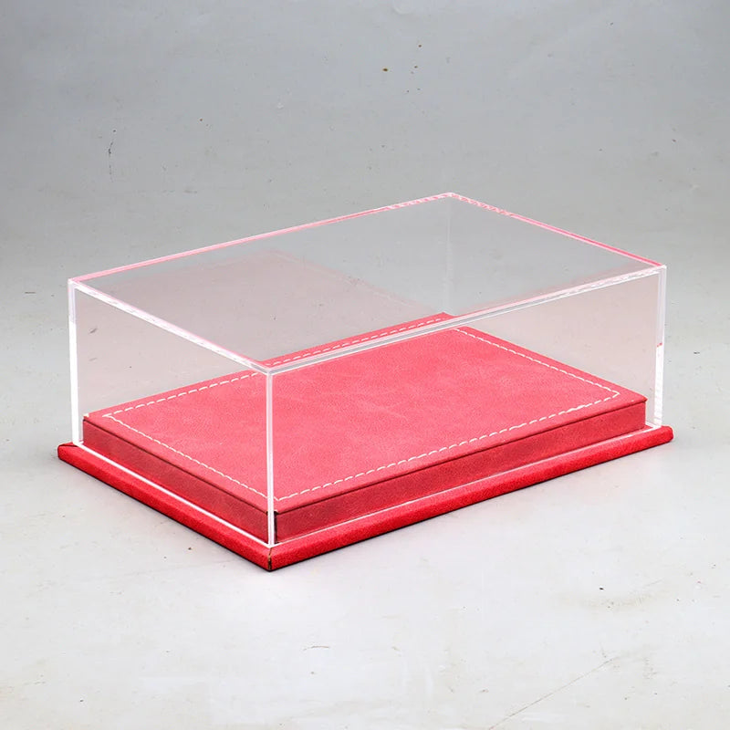 1:64 Diecast Display Case – Triple Parking Space, Red base
