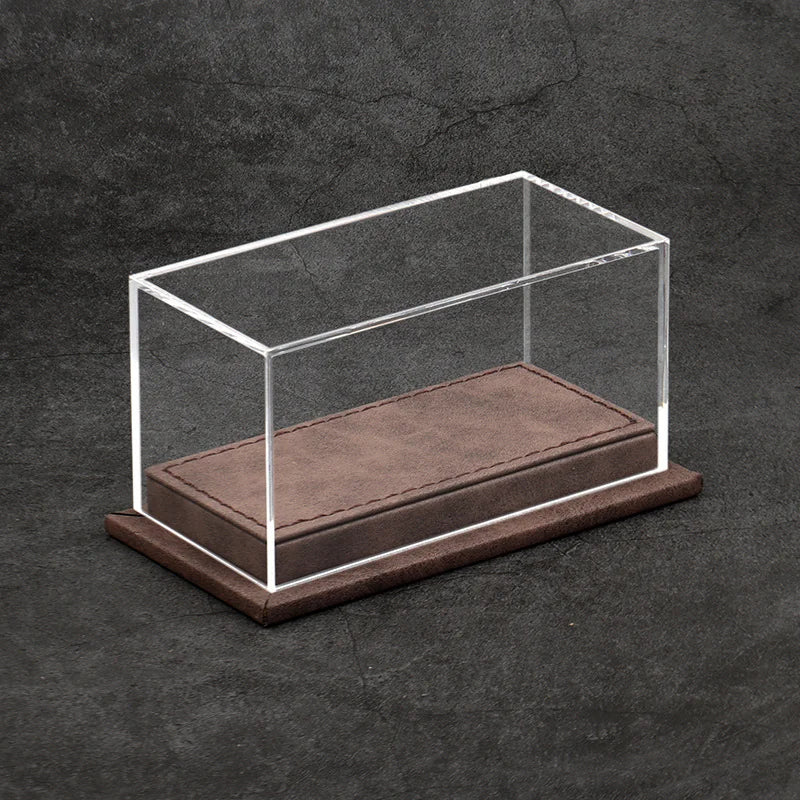 1:64 Diecast Display Case – Single Parking Space, Dark Chestnut base