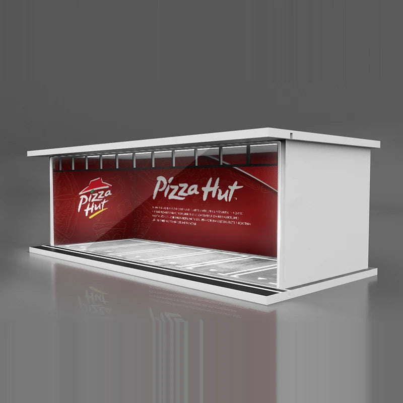 1:64 Diecast Display Case – Lit Scene Series, Pizza Hut Storefront base
