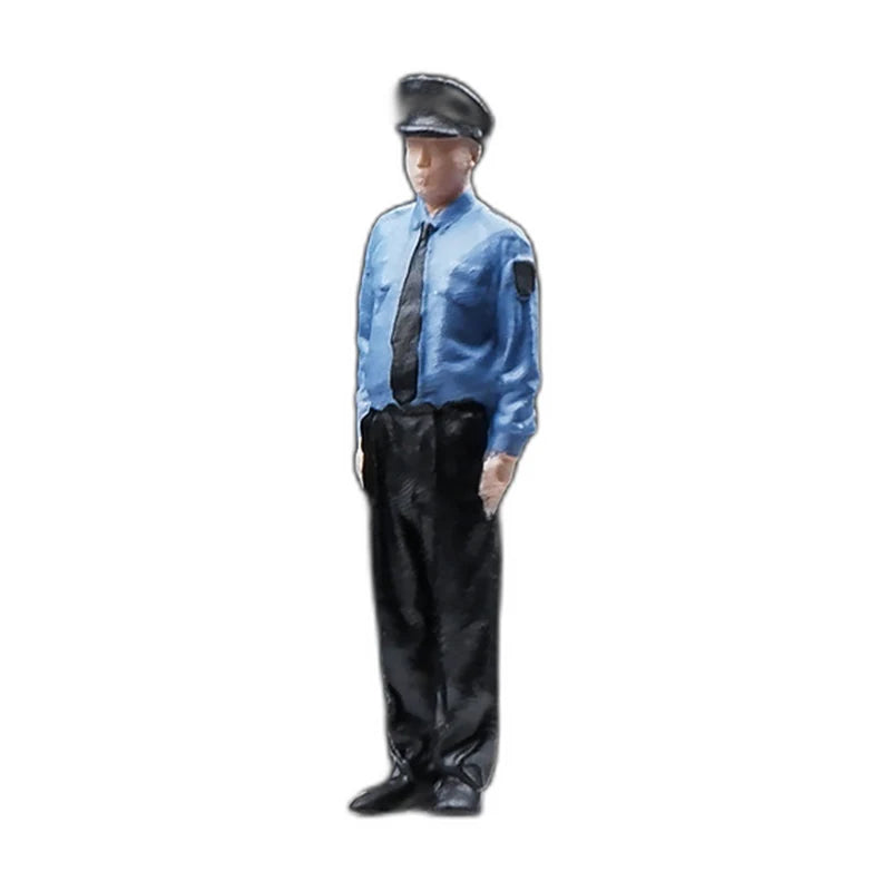 1:64 Miniature Figures – 50 People, Animals & Props, Police Officer base