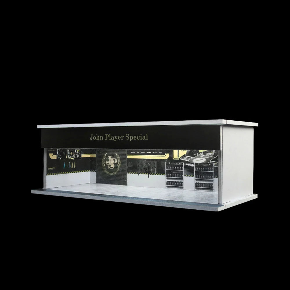 1:64 Diecast Display Case – Lit Scene Series, JPS Workshop base
