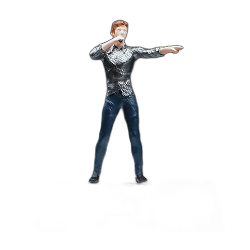 1:64 Miniature Figures – 50 People, Animals & Props, Male Singer – Singing base